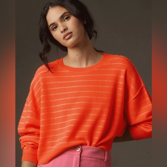 Pilcro Sweaters - NWT The Alani Cropped Cashmere Crew-Neck Sweater by Pilcro